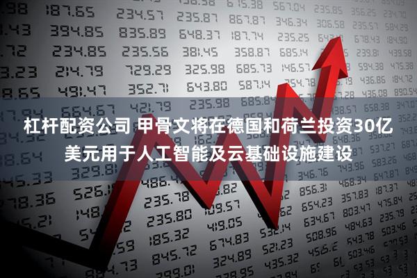 杠杆配资公司 甲骨文将在德国和荷兰投资30亿美元用于人工智能及云基础设施建设